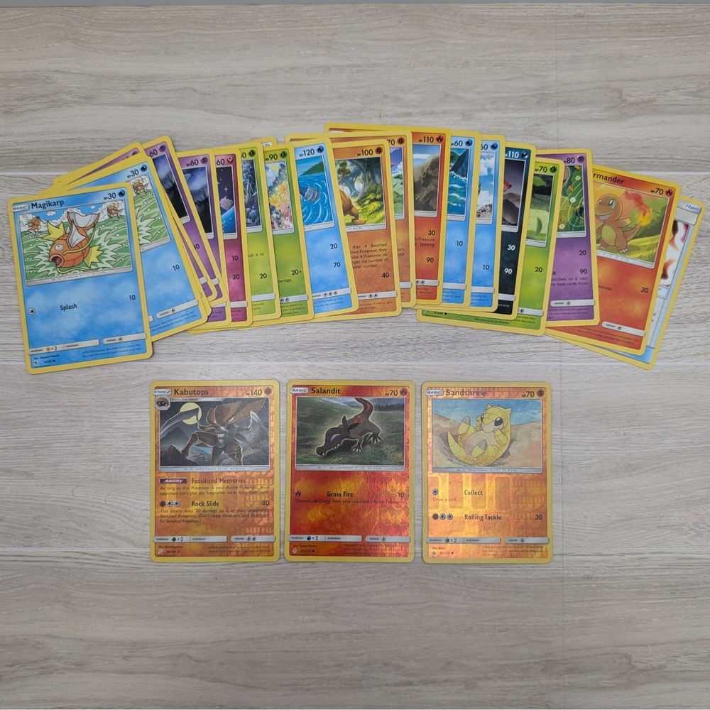 Pokemon TCG Lot 24x Sun & Moon Era Cards Mixed Expansions Reverse Holos